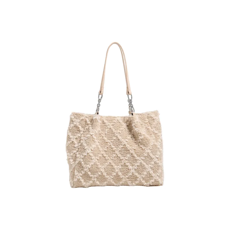 PAYOT Fleece One Shoulder Handbags Regular Women's Apricot-3
