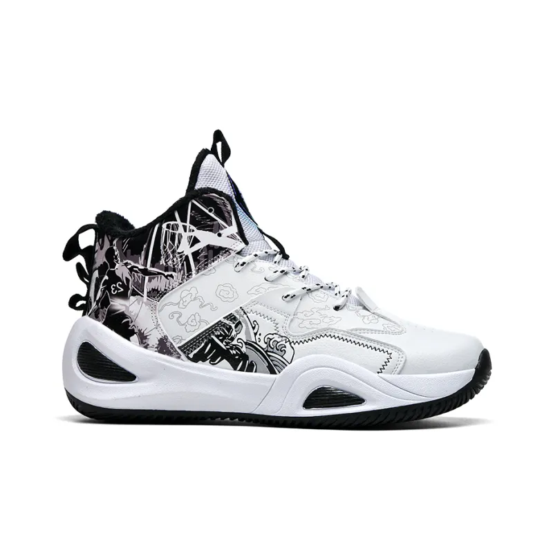 SOURCE Basketball Shoes Unisex High Top White/Pink/Aqua/Black-29