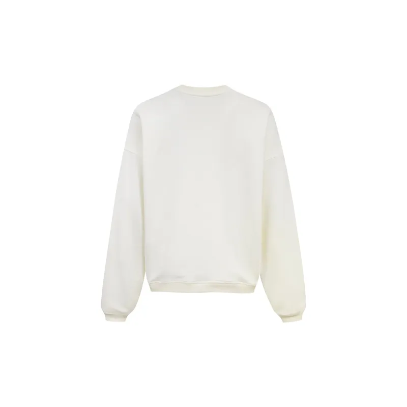 Ariseism Solid Color Crew Neck Pullover Sweatshirt Fall And Winter New Arrival Top Women's-5