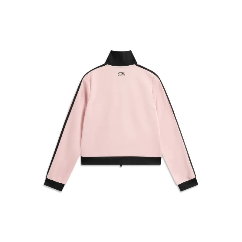 LiNing Sports Life Collection Sweatshirt Women's Light Crimson Pink-1