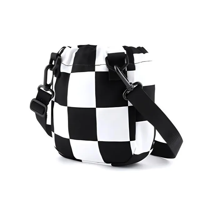 Vans Polyester Small Crossbody Bag, Shoulder Bag, Bucket Bag Regular Women's Black White-2