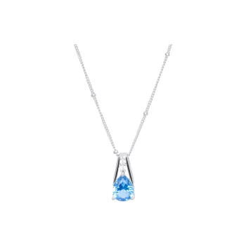 ZURY S925 Silver Necklace Collarbone Chain Women's Silver Birthday Gift Surprise
