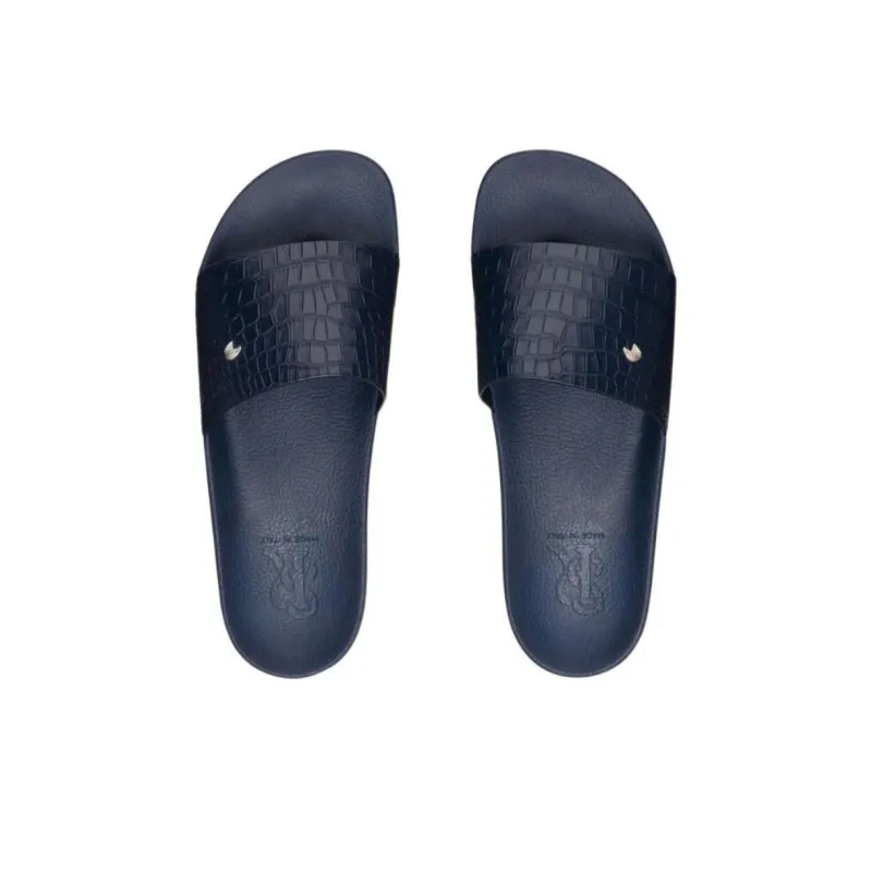 STEFANO RICCI Slide Slippers Men's Blue-3
