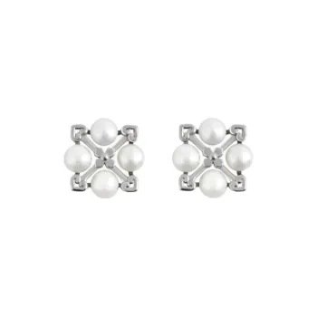 Bi disc 925 Sterling Silver Earrings Unisex