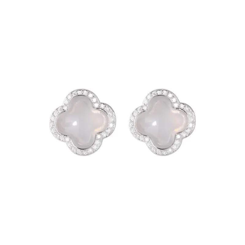 Suddenly Lucky Chalcedony Earrings Women's-0
