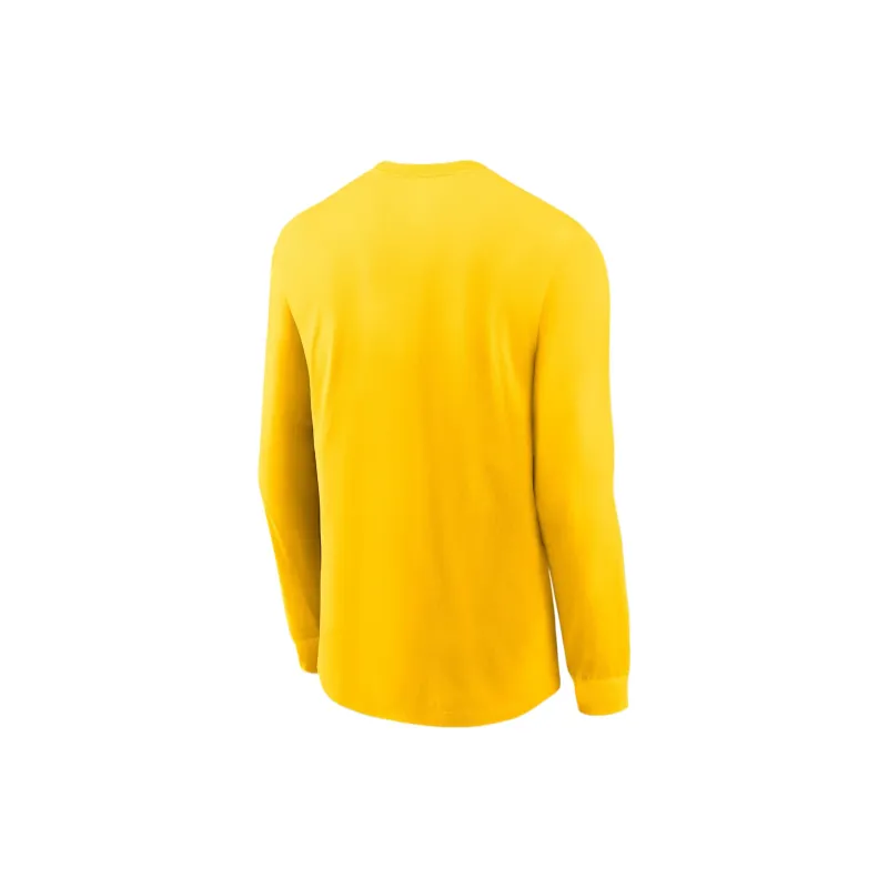 JORDAN Michigan Wolverines Basketball Icon JORDAN College Long Sleeve T Shirt-1