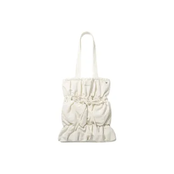 COVERNAT Nylon Tote Bag, Shopping Bag, Handbag, Shoulder Bag Women's Ivory