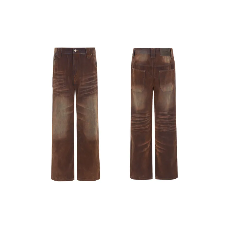 Merge Lab. Jeans Unisex Flame Brown-1