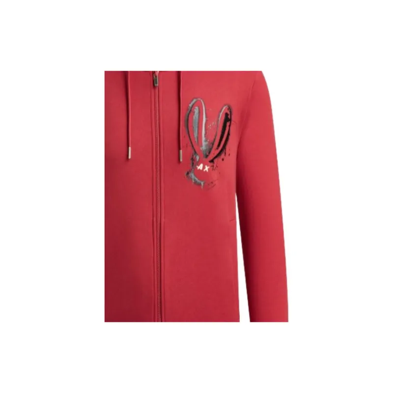 ARMANI EXCHANGE Year Of The Rabbit Sweatshirts Men Red-5