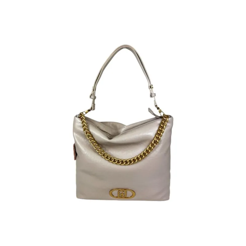 LIU·JO Artificial Leather Shoulder Bag Women's Dark Sand-0