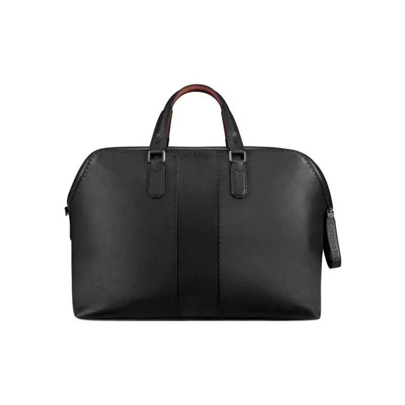 STEFANO RICCI Calfskin Travel Bag Men's Black-3