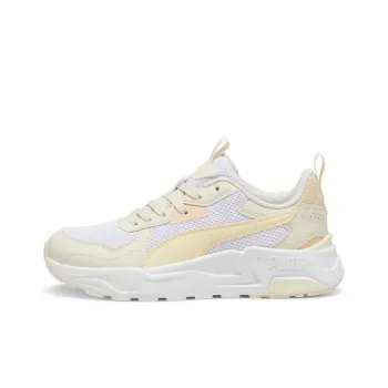 PUMA Trinity Lite Anti Slip Wear Resistant Low Top Casual Running Shoes Women's White Beige