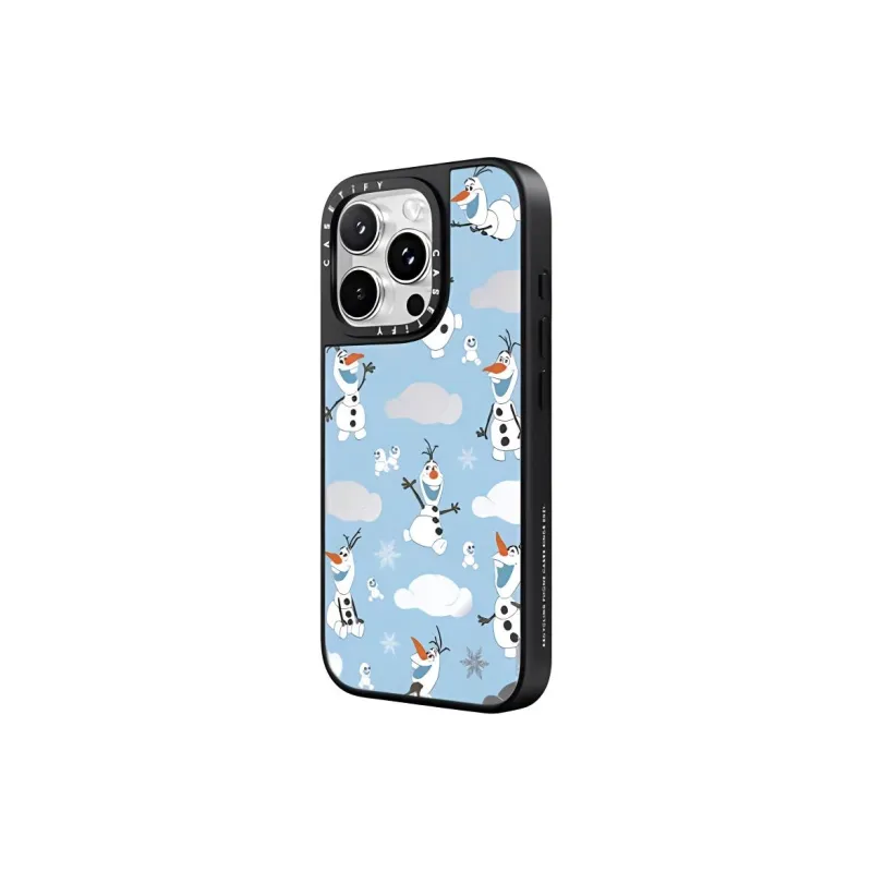 CASETIFY x BINGXUEQIYUAN TPU+PC Material Olaf Phone Cases Compatible With IPhone 16/15/Pro Max/Plus Cartoon-1