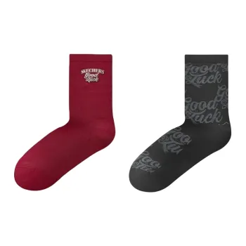 Skechers New Year Mid Calf Socks Men's 2 Pack