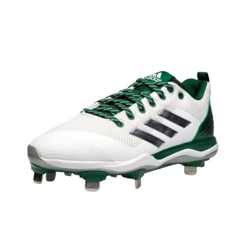 Adidas Power Alley 5 Low-Top Upper Height Anti-Slip And Wear-Resistant Functionality Men's White Green-1