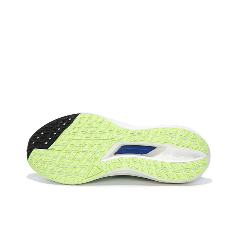Erke Cushioning Anti-Slip And Wear-Resistant Low-Top Long Distance Running Running Shoes Men's White Blue-4