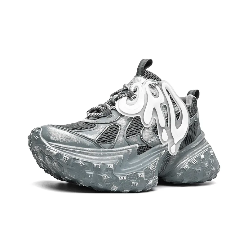 ORD Low Top Chunky Sneakers Unisex Gray-1
