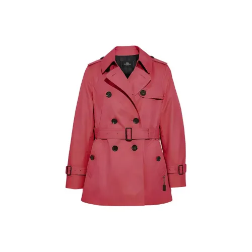 COACH SS22 Trench Coat Women's Watermelon Red