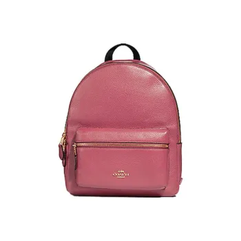 COACH Charlie Cow Leather Portable Crossbody Bag Shoulder Bag Medium Size Women's Rose Pink