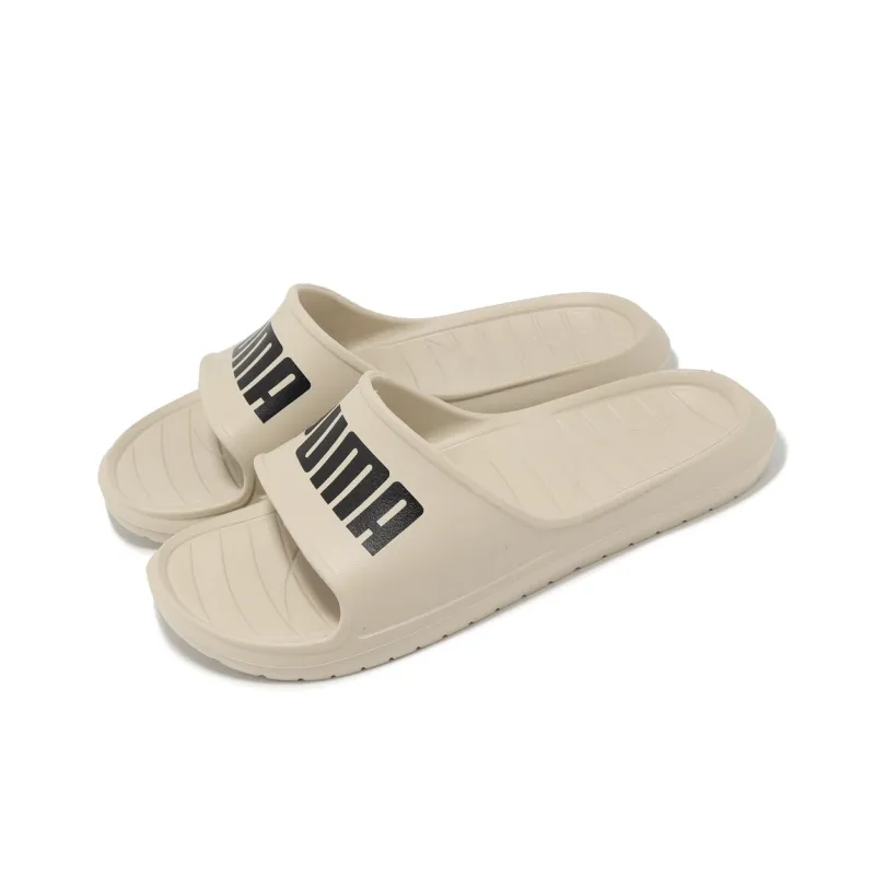 PUMA Divecat V2 Lite Slip Resistant Quick Dry Abrasion Resistant Slide Slippers Unisex Beige Black-3