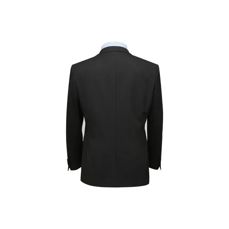 HLA Business Suits Men Black Plaid 28-1