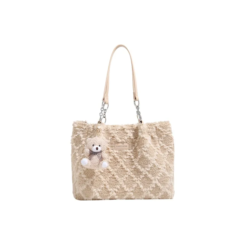 PAYOT Fleece One Shoulder Handbags Regular Women's Apricot-0