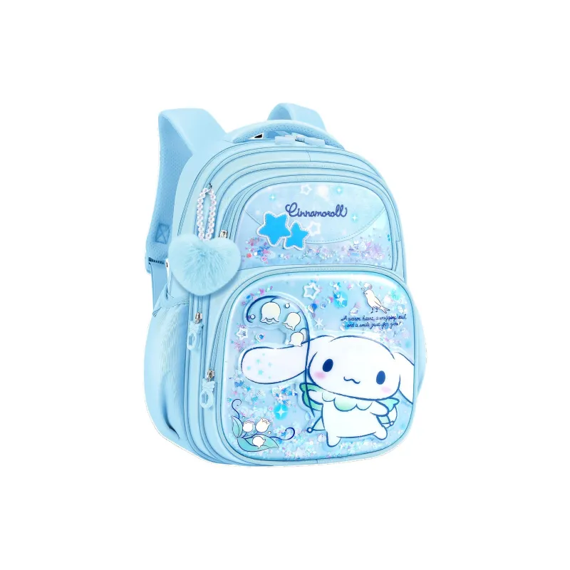 Hello Kitty Sanrio Series Polyester With Artificial Leather Backpack Regular Kids' Purple-0