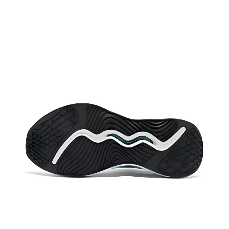 QIAODAN Wear resistant And Lightweight Low Top Casual Running Shoes Men's White Green-3