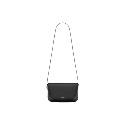 SAINT LAURENT Calfskin Shoulder Bag Mini Women's Black