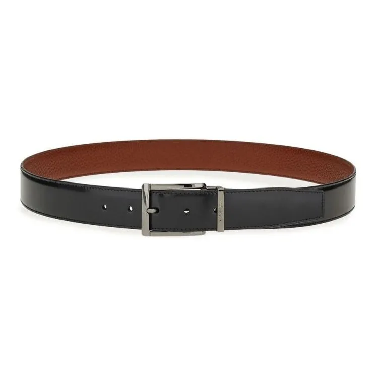 Ferragamo Calf Leather Adjustable Belt-3