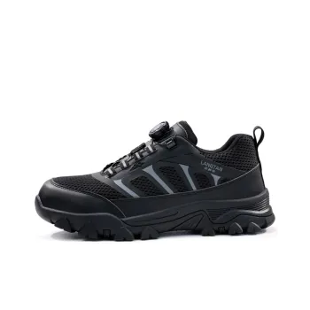 Wolf Detective Wear Resistant Impact Resistant Low Top Outdoor Shoes Unisex Black