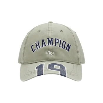 Champion Cotton Baseball Caps Unisex Dark Gray