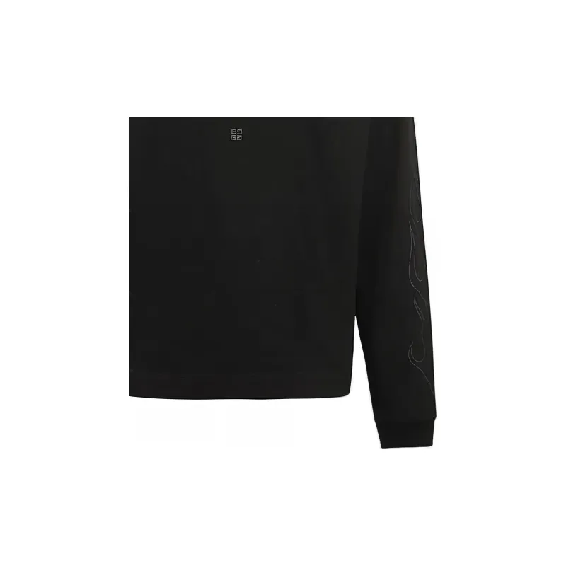 Givenchy Logo Embroidered Long Sleeved T Shirt-3