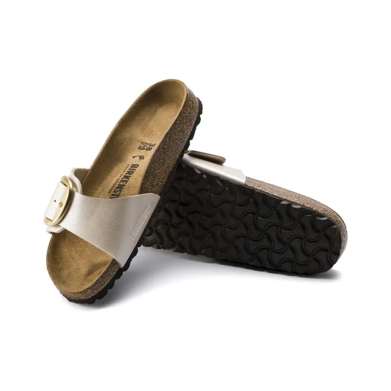 Birkenstock Madrid Big Buckle EVA Abrasion-Resistant Slide Slippers Women's White Regular-4
