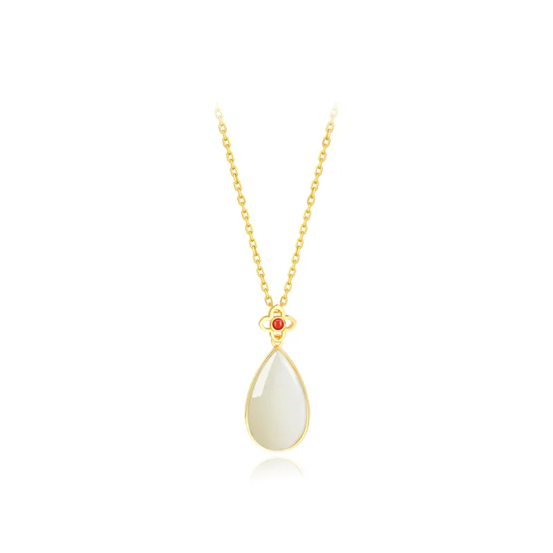 MRSLIN Chalcedony Necklaces Women's-0