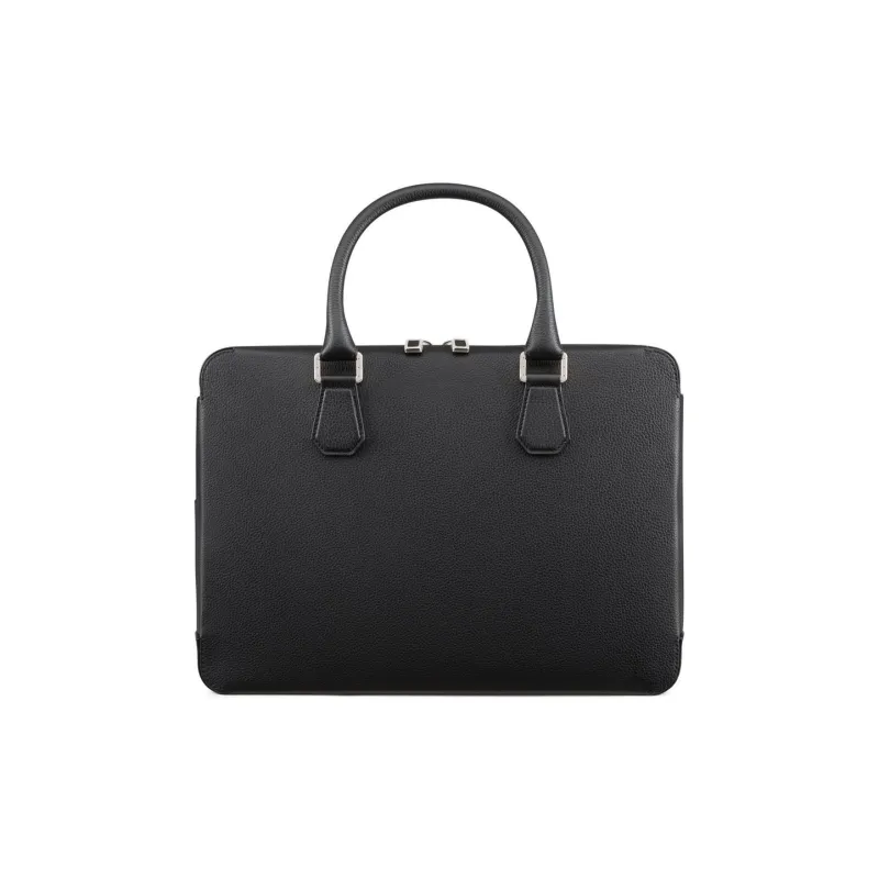 STEFANO RICCI Calfskin Portable Briefcases Men's Black-2