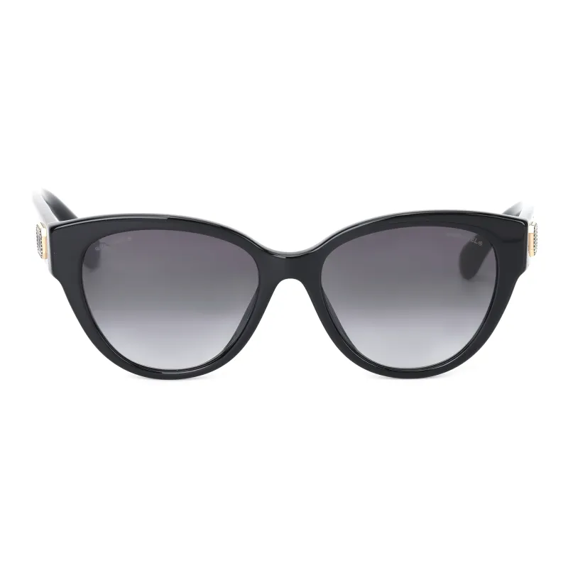CHANEL Plate Frame Butterfly Sunglasses Unisex Black-1