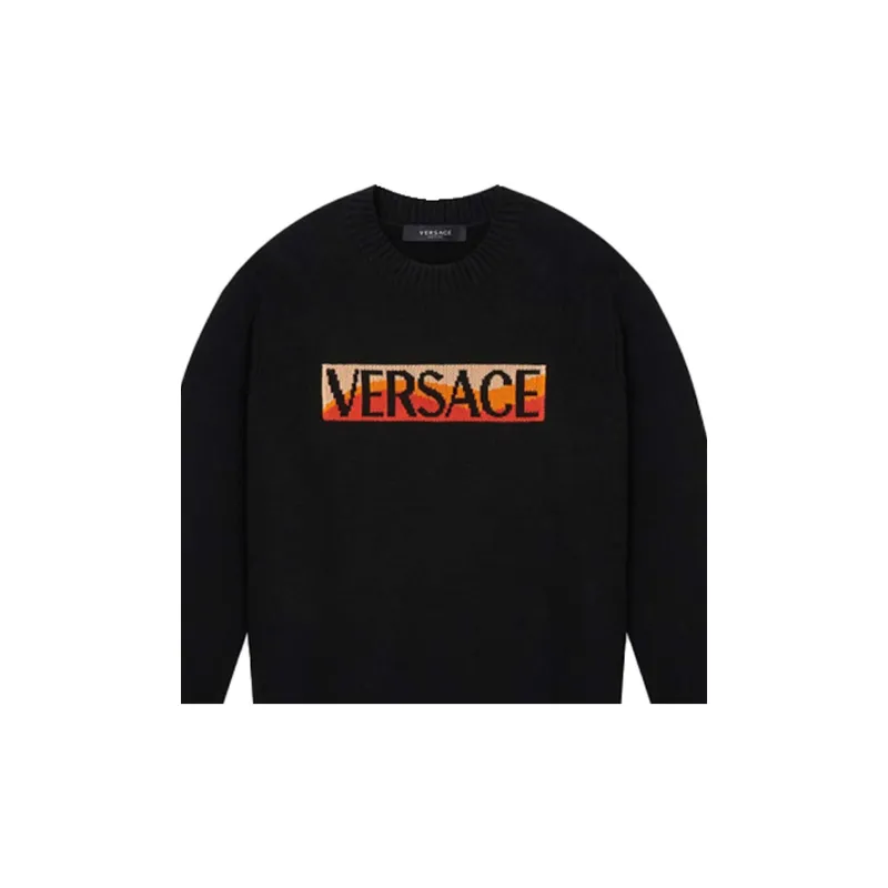 VERSACE Sweatshirts Men Black-4