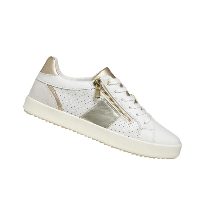 GEOX Blomiee Low-Top Skateboard Shoes Women's White-3