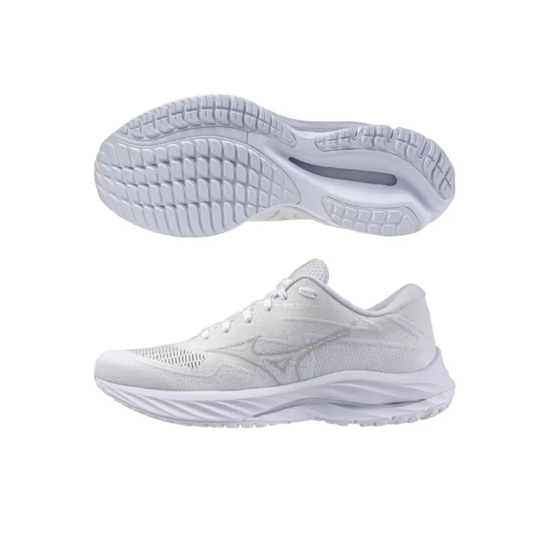 Mizuno Women's Wave Rider 27 Ssw 'White Ultimate Grey' Women's-1