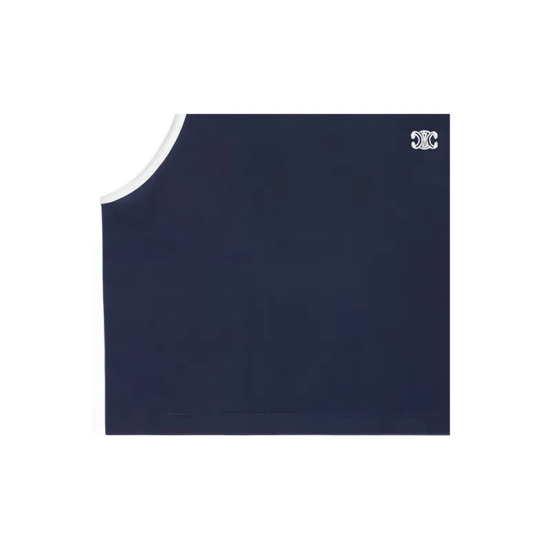 CELINE Triomphe Tank Top In Cotton Jersey-3