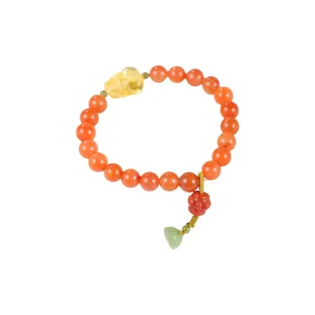 S&A Southern Red Agate Bracelets Women's