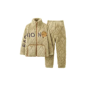 WANANNI Pajama Set Men's Light Brown
