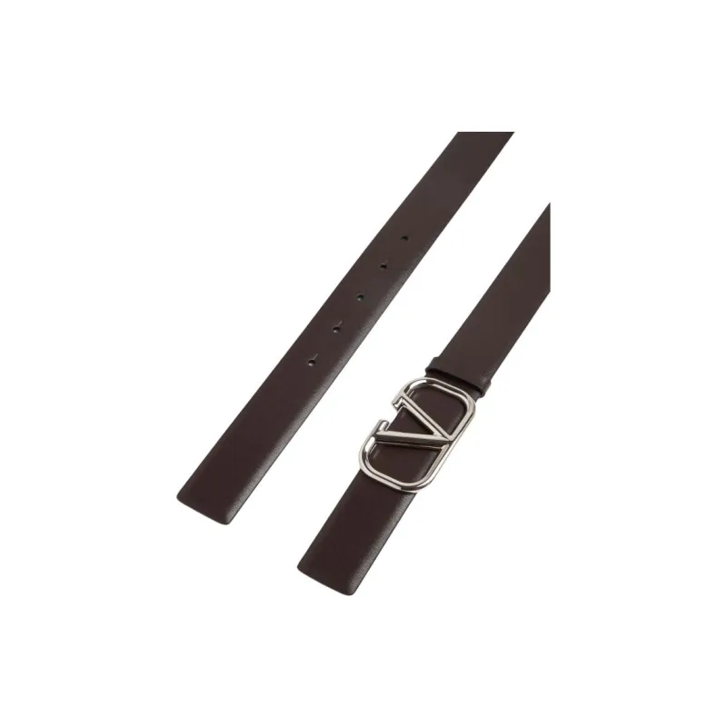 Valentino Leather Belts Men's Black -3
