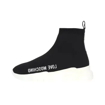 LOVE MOSCHINO Ankle Boots 4cm Women's Black