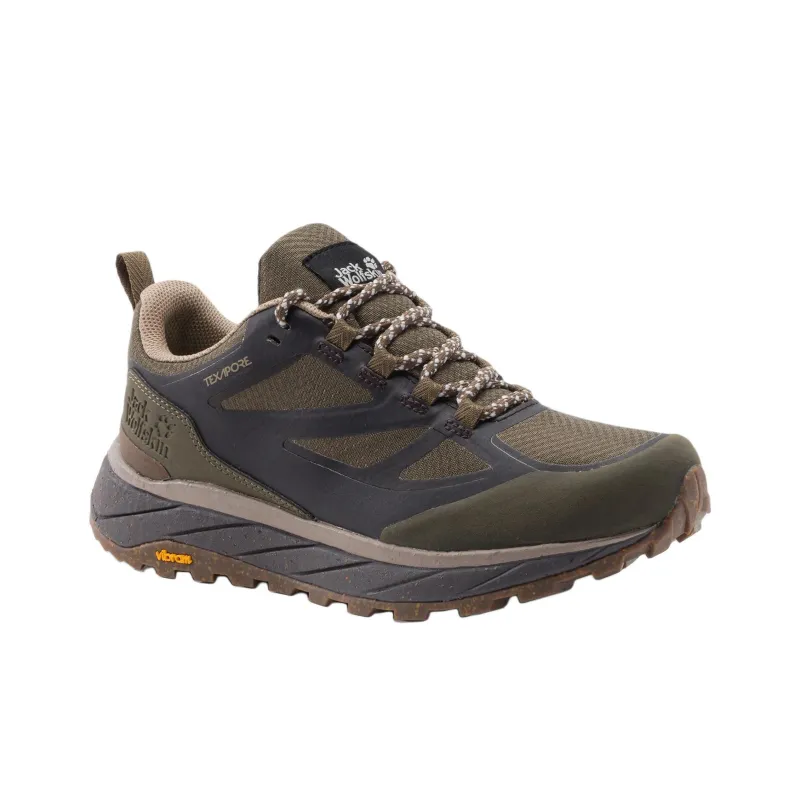 Jack Wolfskin Terraventure Anti Slip Wear Resistant Low Top Hiking Shoes Men's Brown-2