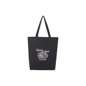 KOLON SPORT Cotton Tote Bag, Shopping Bag, Handbag, Shoulder Bag Regular Unisex Black