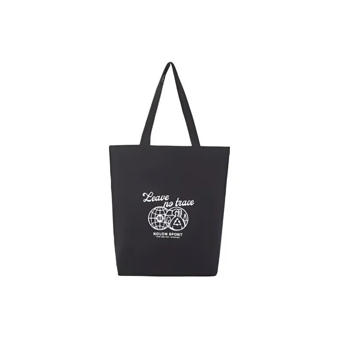 KOLON SPORT Cotton Tote Bag, Shopping Bag, Handbag, Shoulder Bag Regular Unisex Black-0
