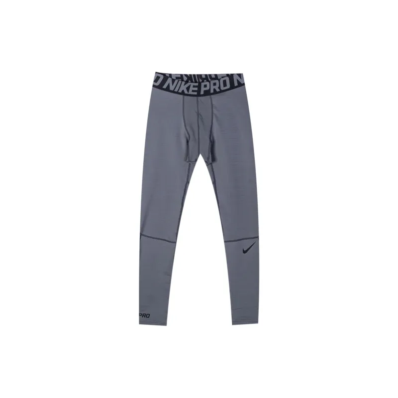Nike Swoosh Knitted Sports Pants Men's Gray-0