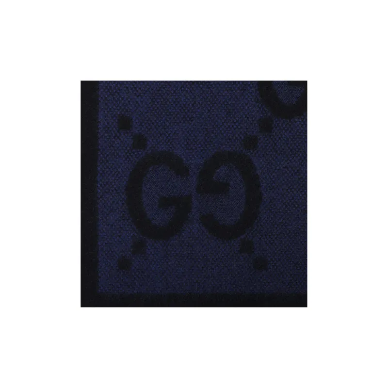 GUCCI Knit Scarves Men's Yellow/Black-2